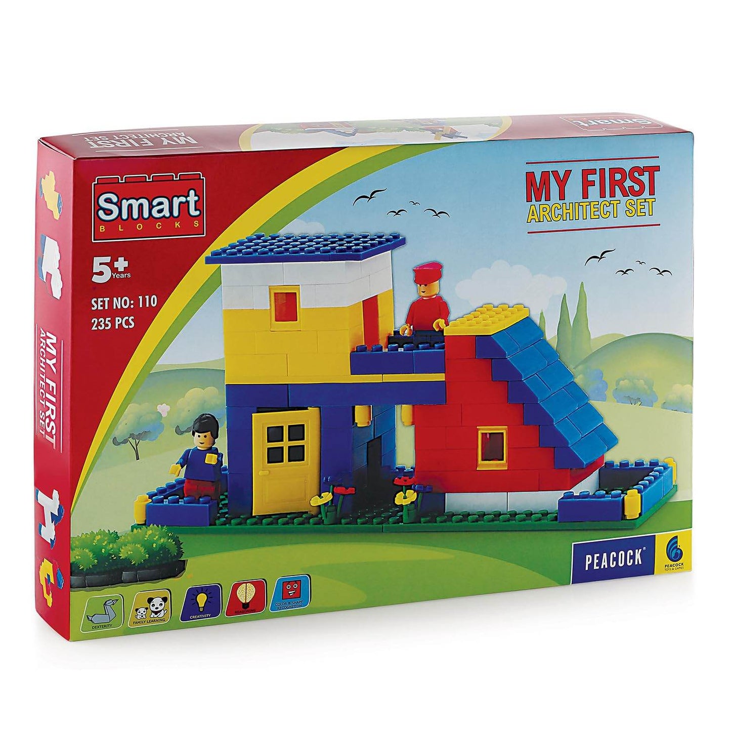 My First architect building blocks set by T-Rex the toyland Sitamarhi with colorful house design and 235 pieces