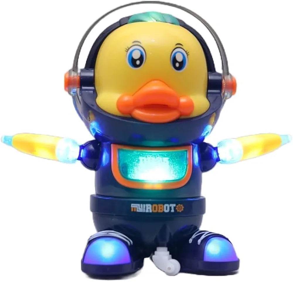Space duck dancing toy with colorful lights and musical features by T-Rex the toyland Sitamarhi