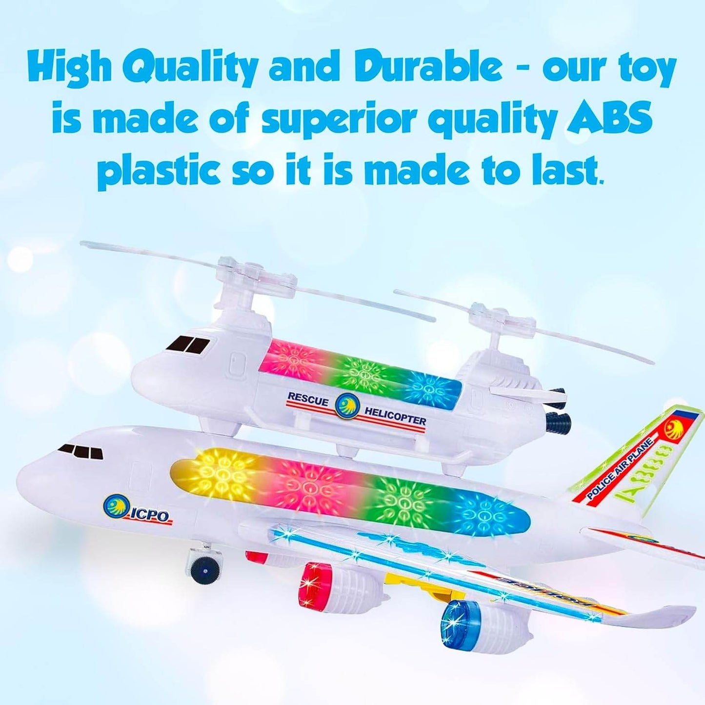 Space shuttle musical toy with lights from T-Rex the toyland made of durable ABS plastic