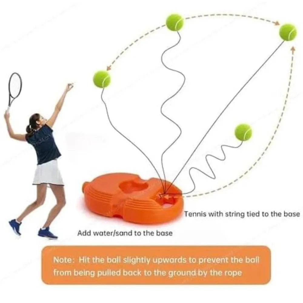 Tennis Trainer Rebound Ball With String Indoor Tennis Practice Ball For Kids | No Rackets - T-Rex the toyland Sitamarhi