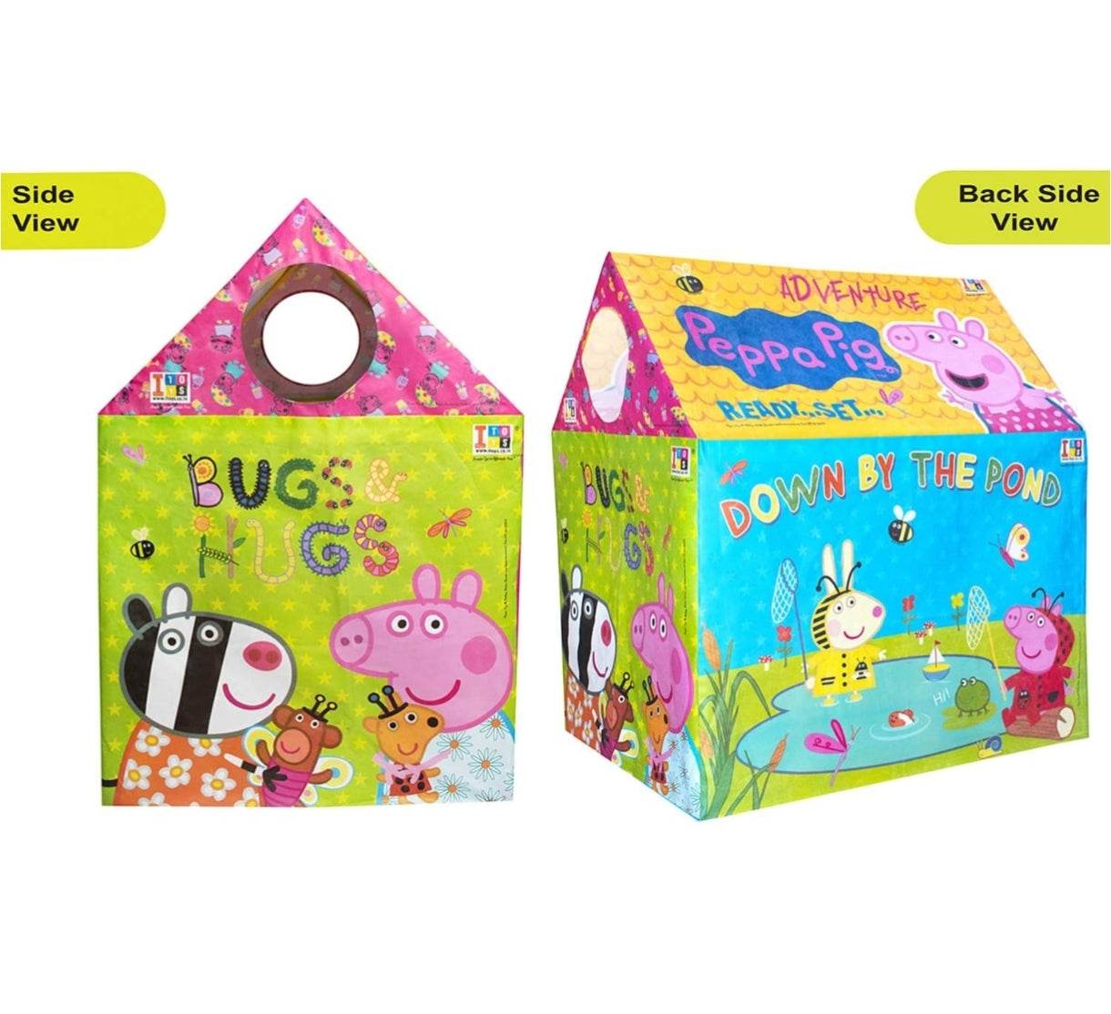 Tent for Kids|Peppa theme|for boys and girls|BIS approved| Outdoor and Indoor| Age group 2 years+ - T-Rex the toyland Sitamarhi