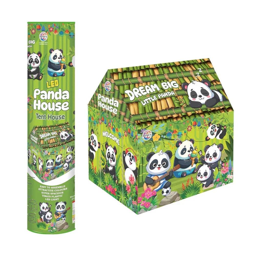 Tent House Play Set- Panda | Kids Tent House | Panda Kids Tent | Light Weight | Outdoor & Indoor Play Tent | Easy to Assemble | for Age 2+ Years - T-Rex the toyland Sitamarhi