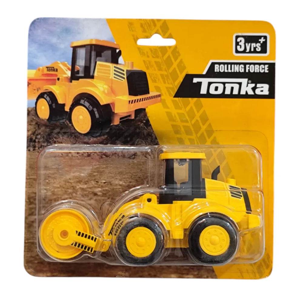Tonka rolling force toy vehicle yellow construction roller toy for kids aged 3 years and up