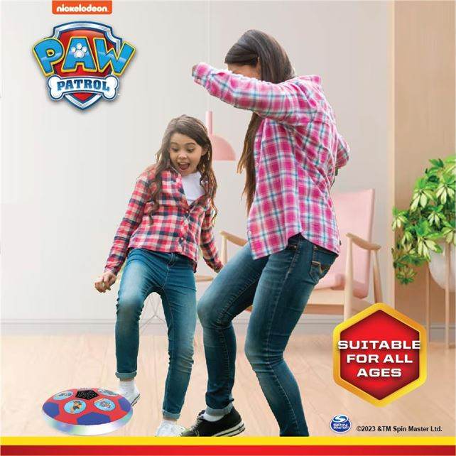 ToyMagic Paw Patrol Chase USB Rechargable Hover Football|Indoor Floating Led Light Soccer Ball|Air Football Disc with Soft Foam Bumpers|Glide On All Floor Types|Birthday Gift for Kids 3+|Multi - T-Rex the toyland Sitamarhi