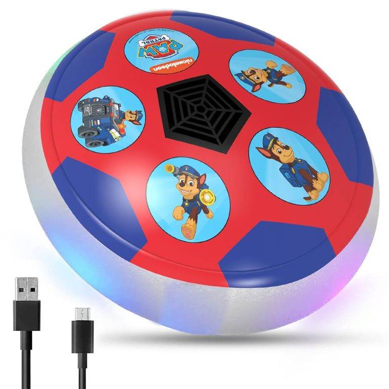 ToyMagic Paw Patrol Chase USB Rechargable Hover Football|Indoor Floating Led Light Soccer Ball|Air Football Disc with Soft Foam Bumpers|Glide On All Floor Types|Birthday Gift for Kids 3+|Multi - T-Rex the toyland Sitamarhi