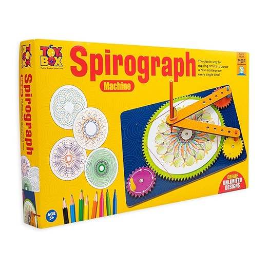 Toysbox Spirograph Machine A Fun Drawing Tool Art & Craft DIY Kit for Kids - T-Rex the toyland Sitamarhi