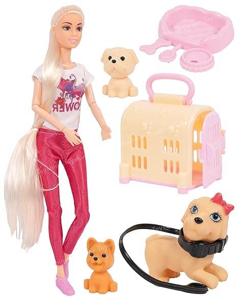 T-Rex the toyland doll with puppies and accessories role play toy set for girls