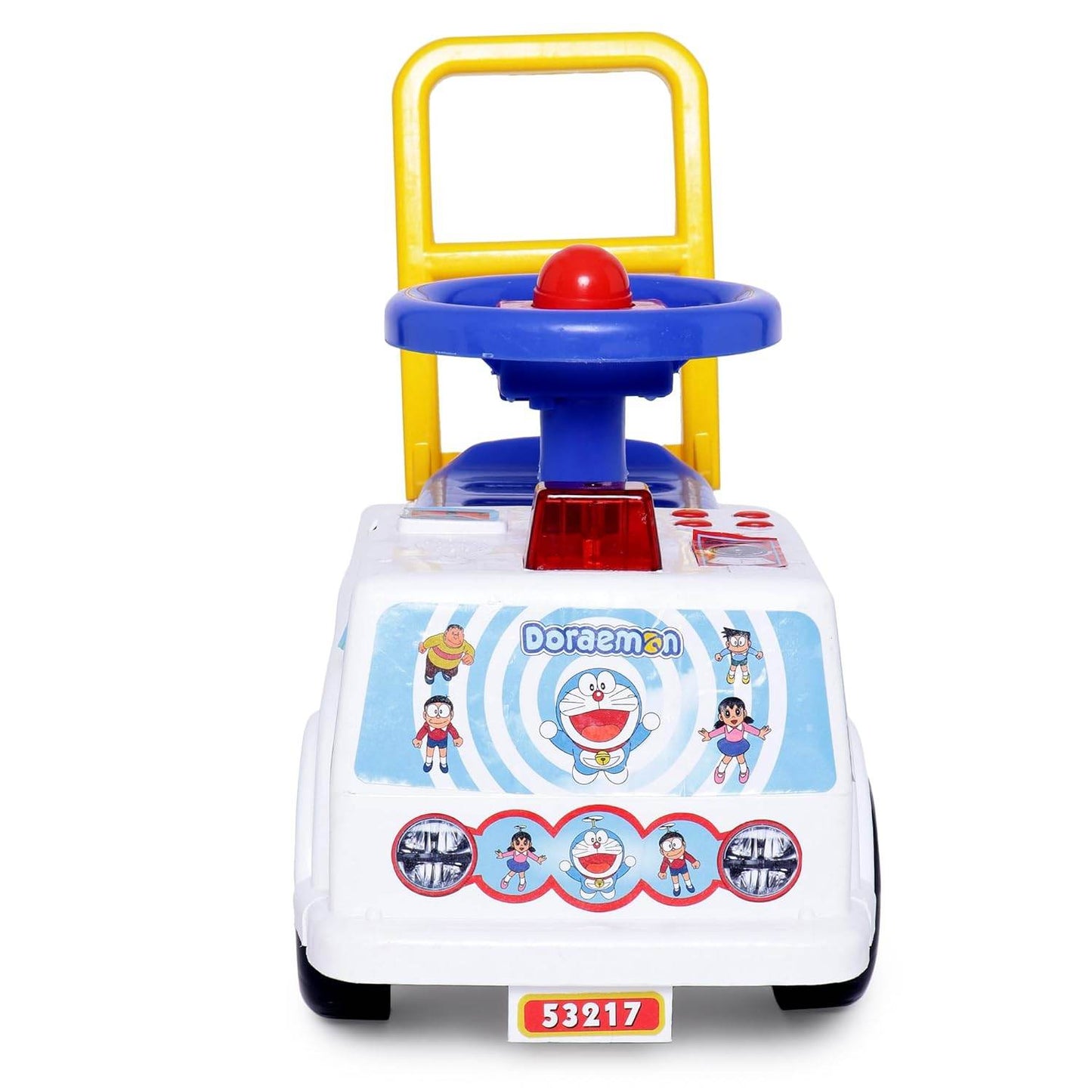 Toyzone Doraemon Mini Ride On-53217 | Baby Car | Kids Car | Toy Car| Push Car| Storage and Backrest | Swing Car| Ride on Car with Music & Horn - T-Rex the toyland Sitamarhi