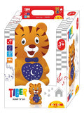 Toyzone tiger bump and go toy with smiling tiger design and colorful packaging for toddlers