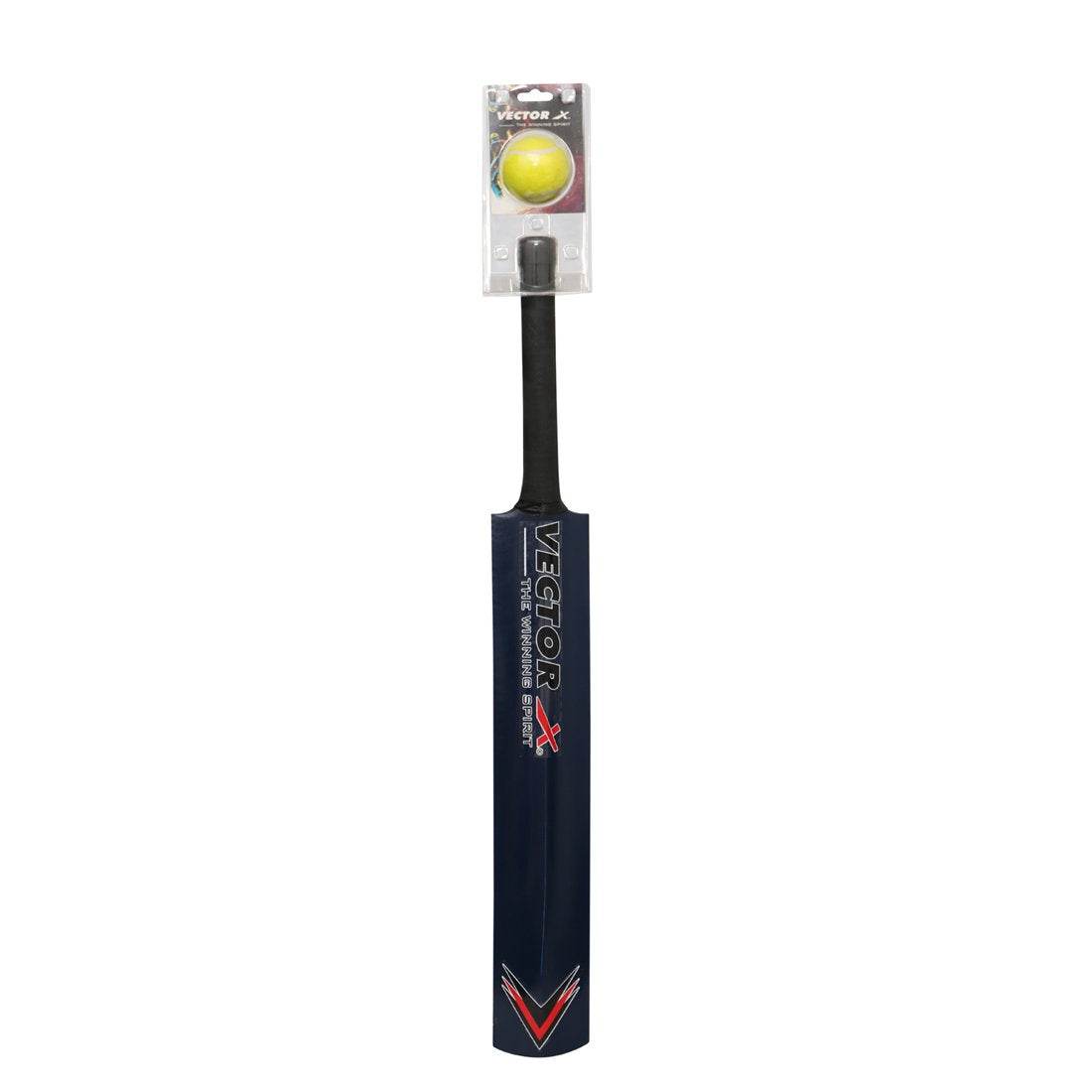 Wooden cricket bat with tennis ball set in black and blue design by T-Rex the toyland Sitamarhi