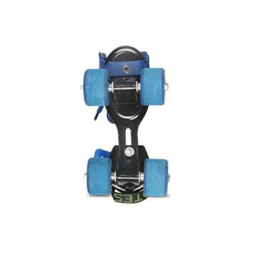 Blue adjustable roller skates for seniors with sturdy wheels and secure straps from T-Rex the Toyland Sitamarhi