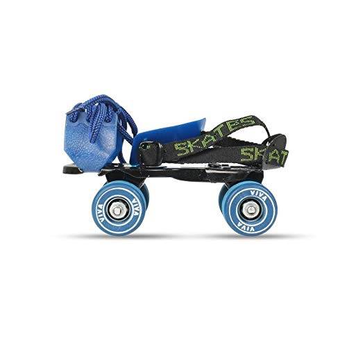 Blue adjustable roller skates for Seniors with secure straps and durable wheels by T-Rex the toyland Sitamarhi