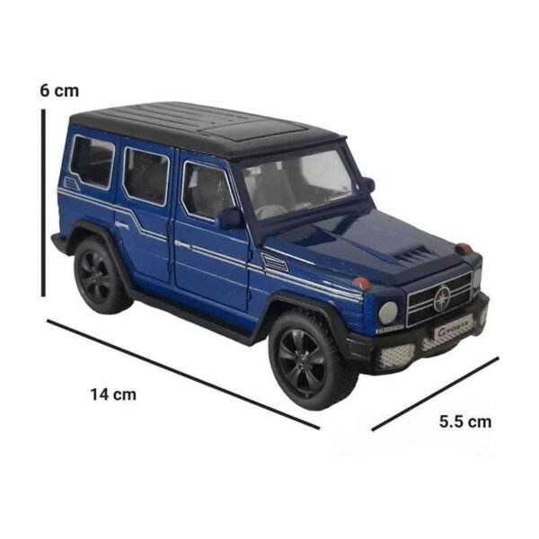 Centy Pull Back Series G-Power AMG SUV toy car in blue with black roof and detailed design