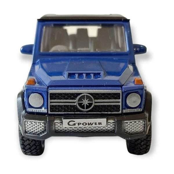 Blue Centy Pull Back Series G-Power AMG SUV toy car with detailed front grille and rugged tires