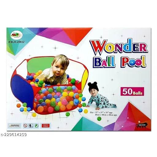Kids ball pool with balls set featuring colorful balls and a play tent for toddlers