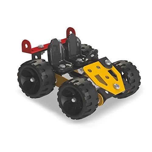 Mechanix building set for kids toy all-terrain vehicle model with black seats and large wheels