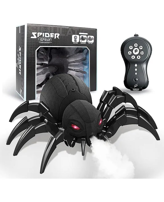 NVF Remote Control Spider Toy for Kids | Light & Sound Effects | 6 Music Modes | Mechanical Spray Function