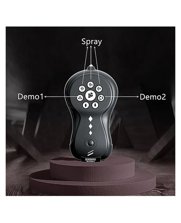 NVF Remote Control Spider Toy for Kids | Light & Sound Effects | 6 Music Modes | Mechanical Spray Function