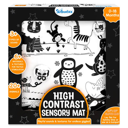 High Contrast Sensory Cloth Mat (0-18 months)