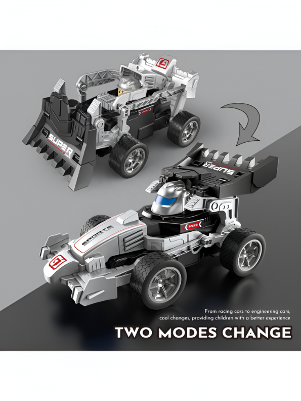 2.4GHz Remote Control Drift Stunt Car – 4WD RC Racing Car with 360° Rotation, LED Lights & Wireless Controller Grey