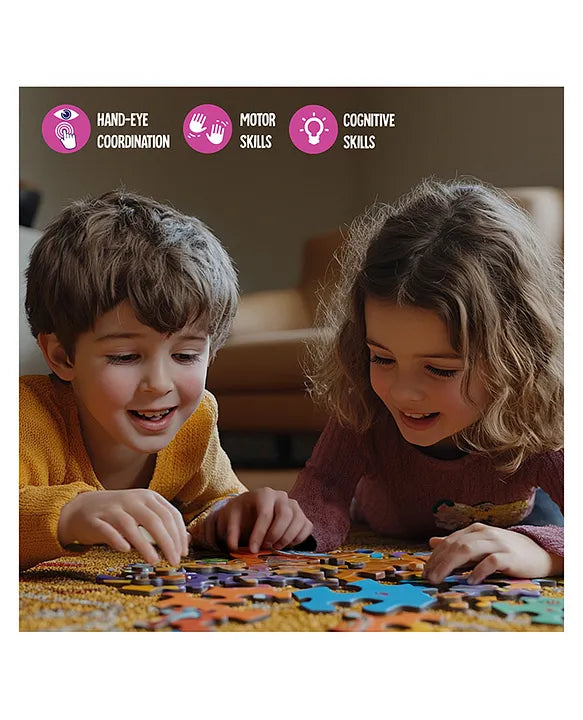Play & Learn Funskool Fairy 4 in 1 Puzzle Game for Kids, 120 Pieces, Encourages Learning & Development, Fun Activity for Preschoolers, Multicolor, Set for Kid, Age 4+ Years
