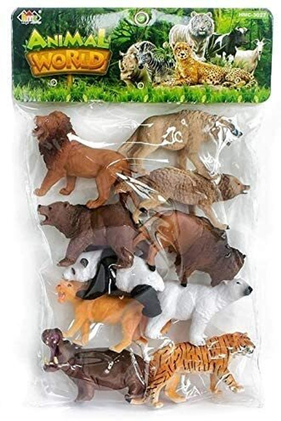 KHYALI 12-PCS Wildlife Animal Toy Set|Realistic Mini Jungle Zoo Animals for Kids|537 - 12-PCS Wildlife