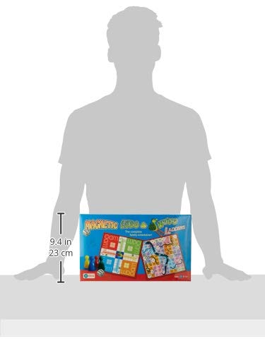 Ekta Magnetic Ludo Snakes 'n' Ladders Board Game for Kids,Multicolor