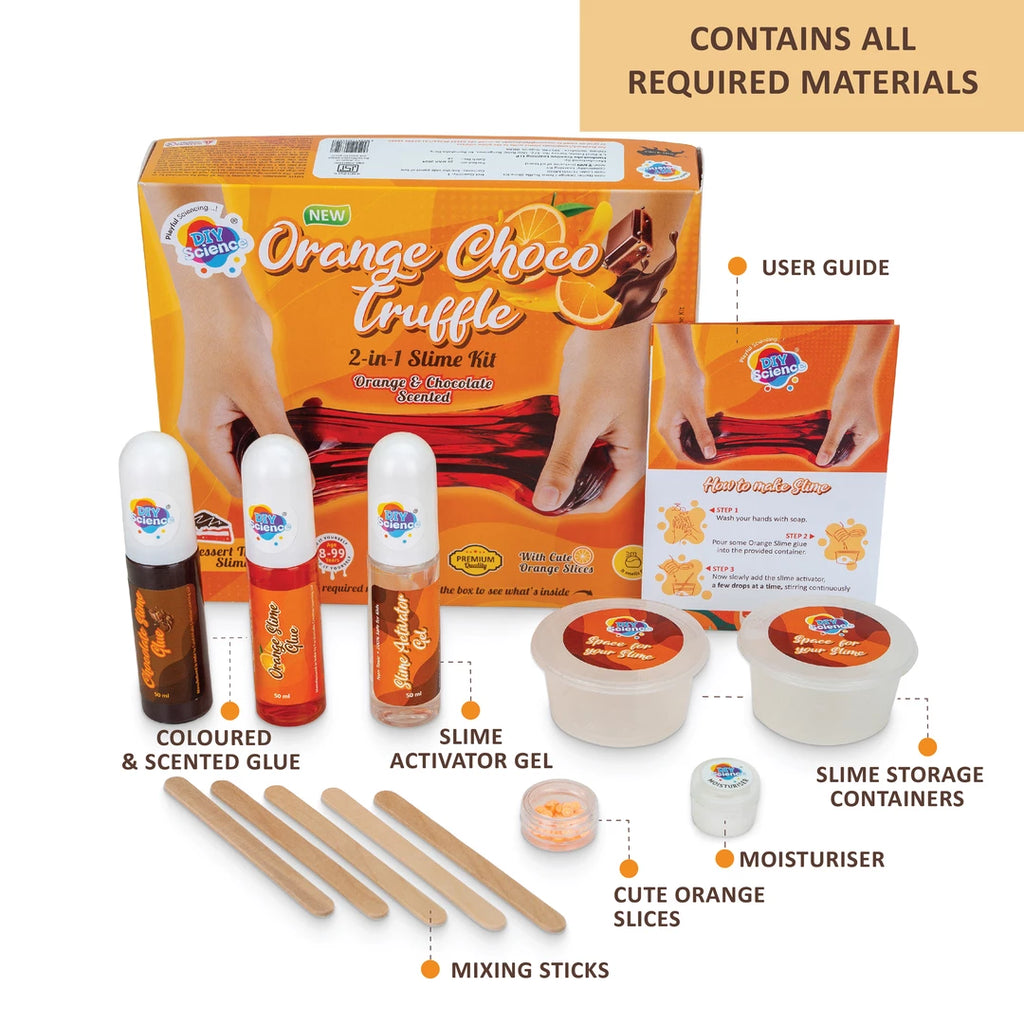 Orange Choco Truffle 2 in 1 Slime Kit