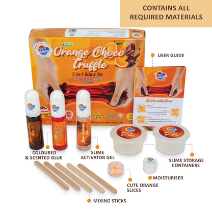 Orange Choco Truffle 2 in 1 Slime Kit