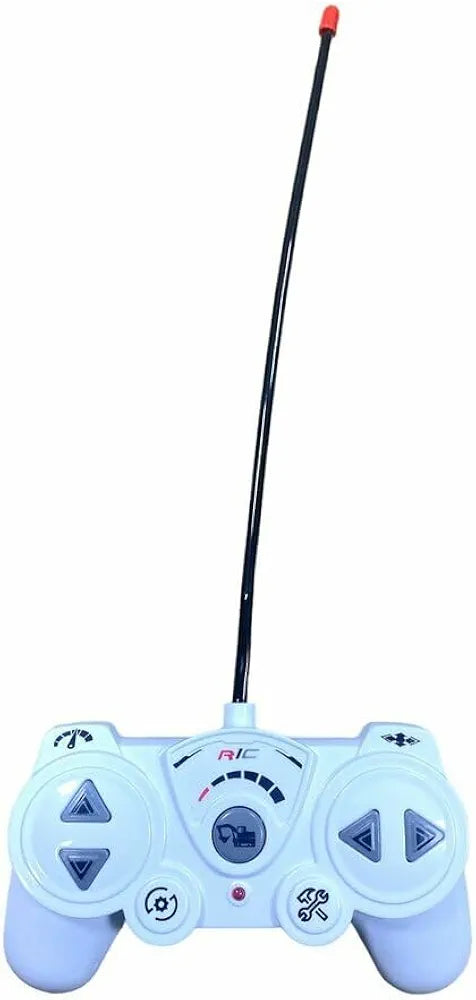 RC Construction Crane Truck, 1:50 Scale Remote Control Vehicle, White