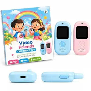Video Call Learning Phone Toy Rechargeable | Educational Mobile Toy with 28 Functions, English Hindi Audio, Alphabet Numbers Music Quiz | Interactive Smart...