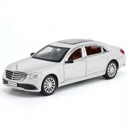 SR TOYS 1:24 Mercedees Beenz E300l E-Class Alloy Model Car Diecast Vehicle Toy for Kids with Sound Lights (White)