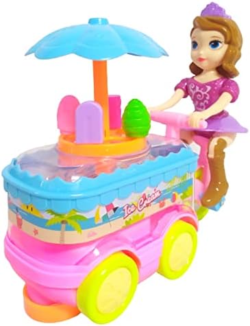 Musical Ice Cream Trolly Toy for Kids with Lights & Sound