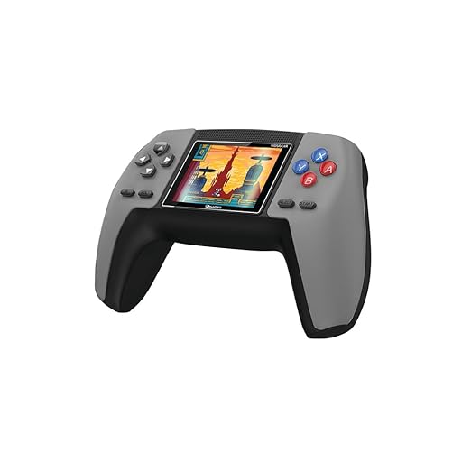 SAMEO KIDSGEAR Controller Shaped Handheld Console Built-in 520 Retro Game (Graphite Grey)