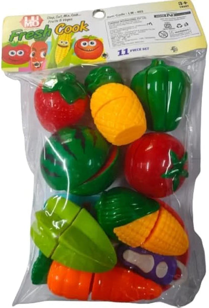 Plastic Fruits 10PCS Mini Farmers Market Toys Set Color Sorting Toys Sensory Learning Toys Ideal for Kids and Childrens - Multicolor
