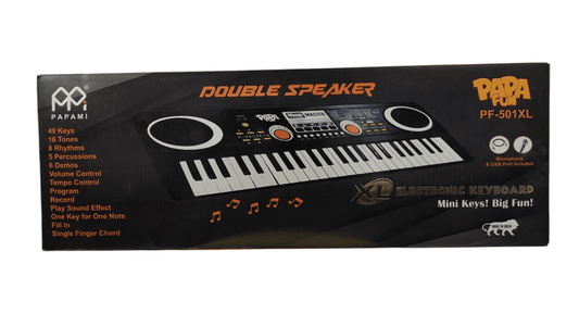 49 key electronic keyboard for kids with double speakers and multiple rhythms by T-Rex the toyland Sitamarhi