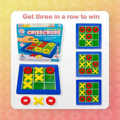 RATNA'S Crisscross Travelling Magnetic Set Party & Fun Games Board Game (1917) Party & Fun Board Game