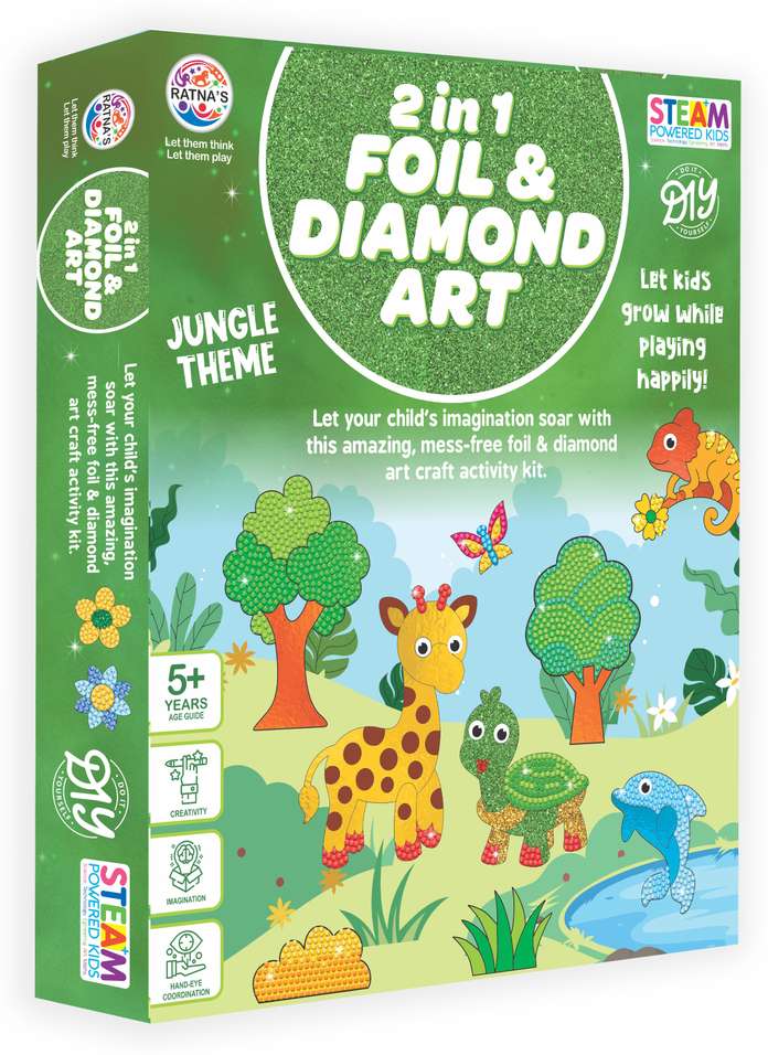 Box of 2-in-1 foil and diamond art kit