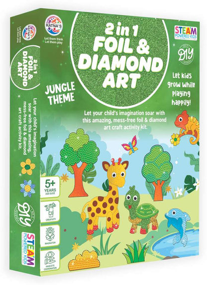 Box of 2-in-1 foil and diamond art kit