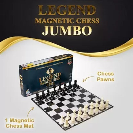 Ratna's Legend Magnetic Chess Jumbo Size Foldable Magnetic Chess Board Set with Magnetic