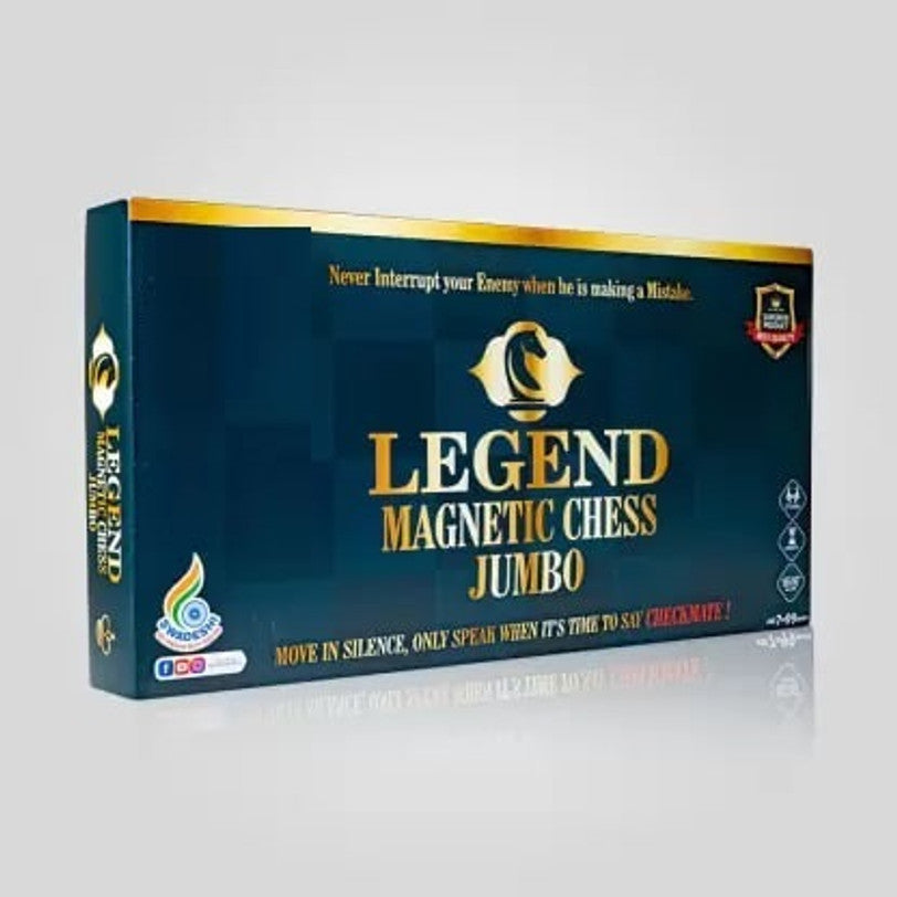 Ratna's Legend Magnetic Chess Jumbo Size Foldable Magnetic Chess Board Set with Magnetic