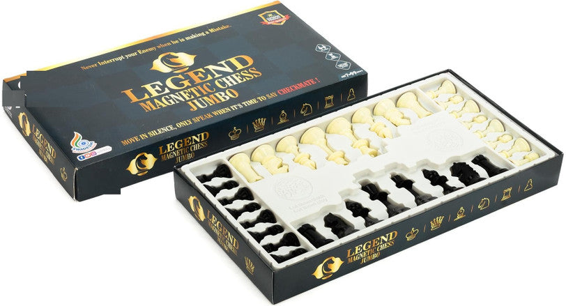 Ratna's Legend Magnetic Chess Jumbo Size Foldable Magnetic Chess Board Set with Magnetic