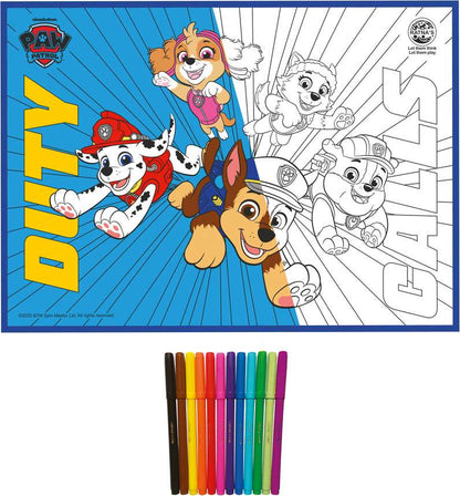 Coloring book with Paw Patrol characters 