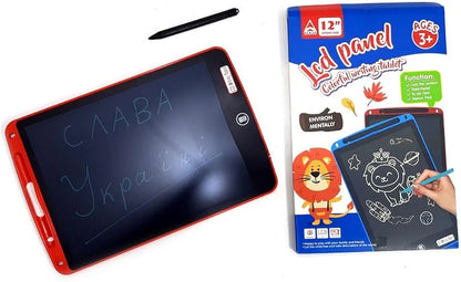 12 inch LCD Panel Colorful Writing Tablet, Best Gift Electronic Drawing and Writing Board for Kids