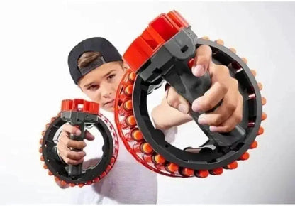 Kids Electric Rapid Fire Rotating Bracelet Toy Gun with Soft Bullets - Ta.Rotating Gun