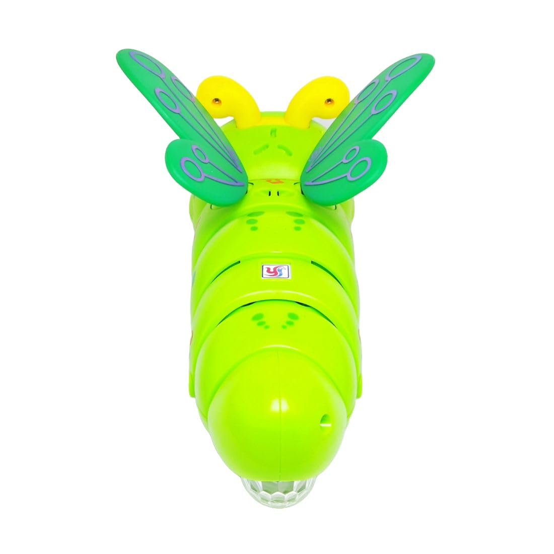 Little Larks Cute Carpenter Worm/Catterpiller Toy for Kids|Dances with Music & Lights|Stunts, Revolves360Degree, Move Front & Back, Wing Swing...