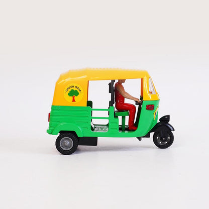 CNG Auto Rickshaw Pull Back Toy for Kids