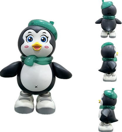 Dancing Penguin Musical Toy for Toddlers - Interactive Light-Up Toy with Music & 360° Dance Moves - Colorful LED Flashing Penguin Figure - Educational Birthday Gift for Boys & Girls Ages 3+