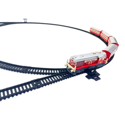 Sheel® Battery Operated Passenger Toy Train Set | | 24 Pcs Track, LED Light, High Speed Engine | Indian Railways Toy Train – Kids 3+ Years