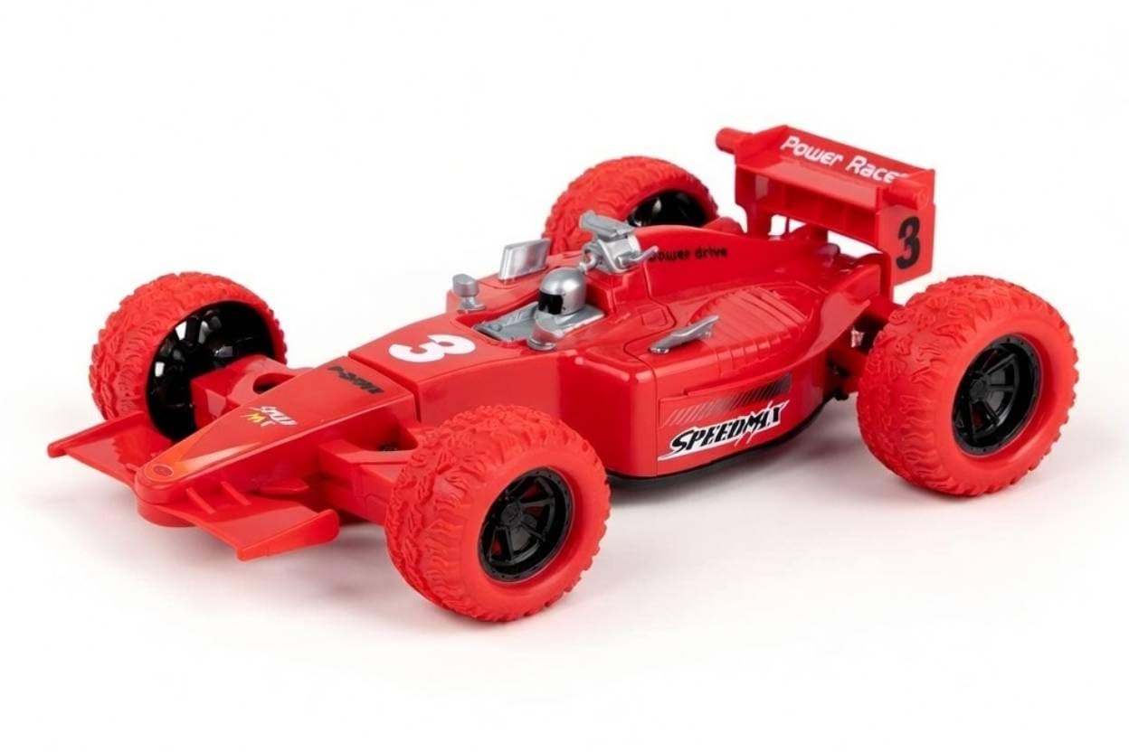 SHAKTISM Remote Control F1 Stunt Racing Car for Kids – 360° Rotating RC Car with LED Wheels, Rechargeable Battery, 2.4GHz Controller, Fast Racing Toy Car...